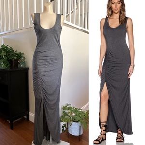 Saint Grace Gita Maxi Dress Whimsigoth Long Tank Ruched Side Slit Bodycon Sz S